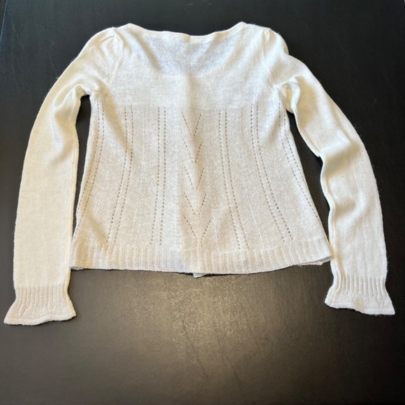 Anthropologie Knitted and knotted wool blend feminine cardigan - Picture 9 of 12